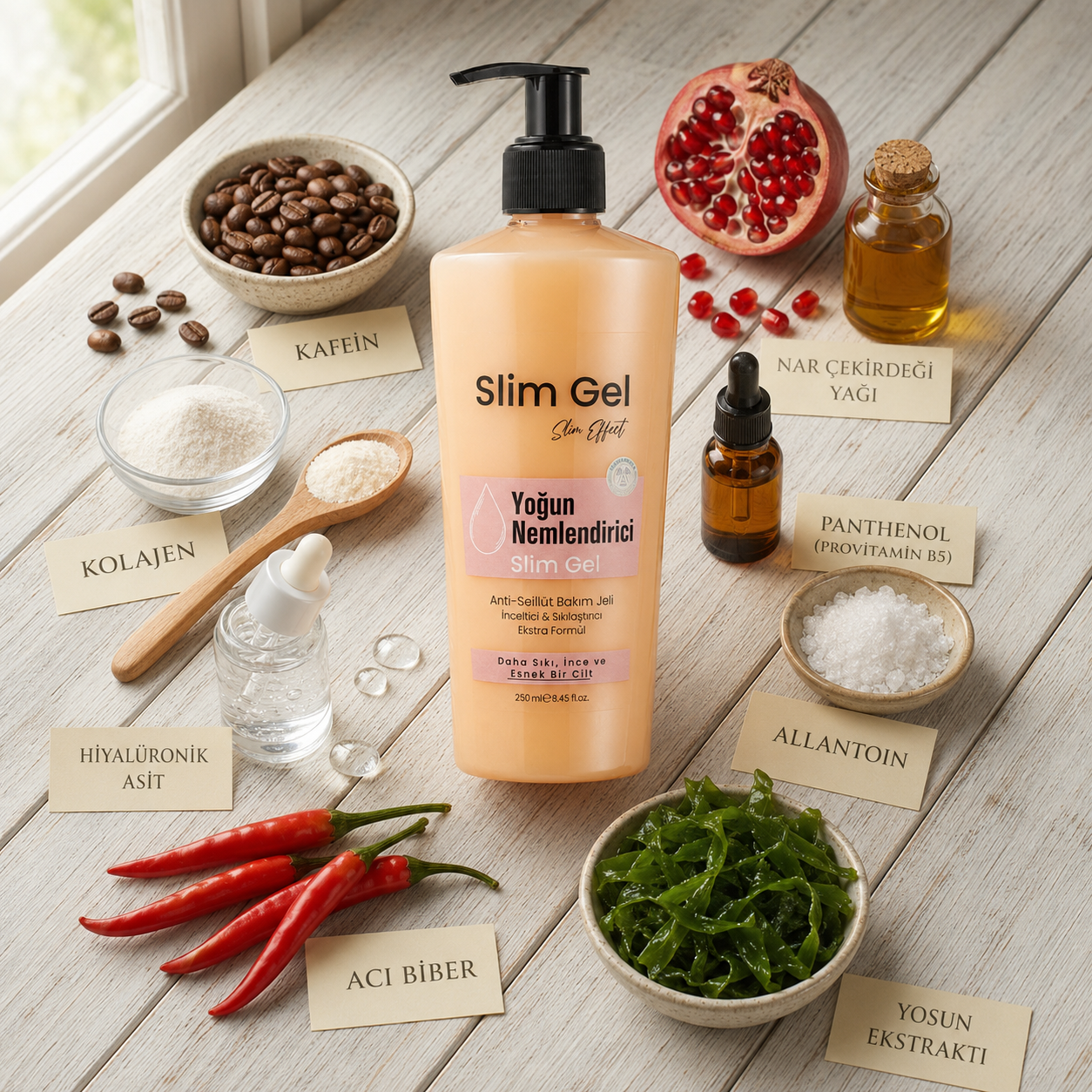 Yoğun Nemlendirici Slim & Firm Jel – 250 ml