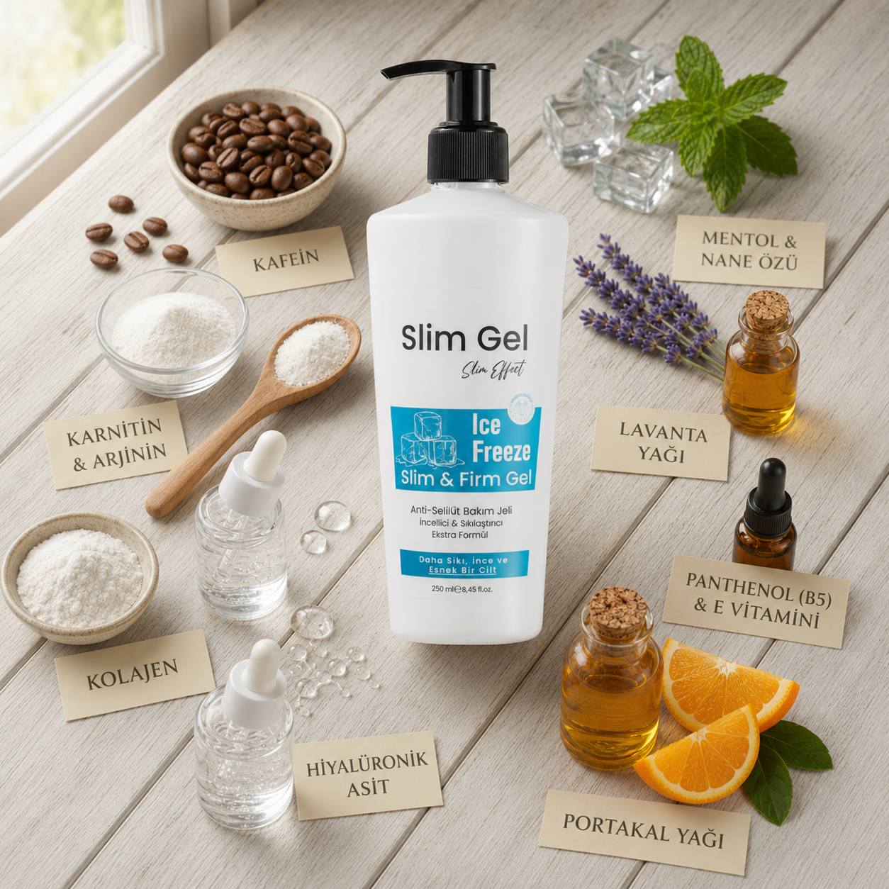 Ice Freeze Kolajen Destekli Slim & Firm Jel – 250 ml