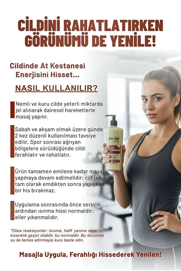 At Kestaneli Rahatlatıcı Slim & Firm Jel – 250 ml