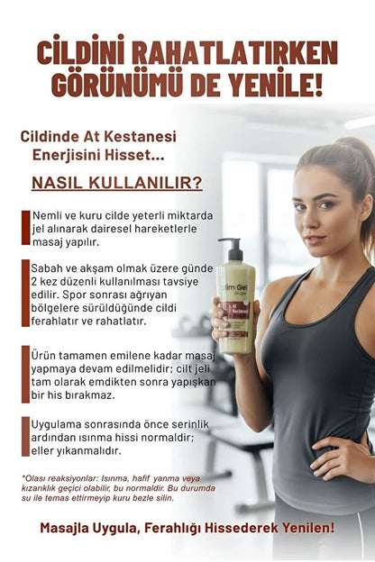 At Kestaneli Rahatlatıcı Slim & Firm Jel – 250 ml