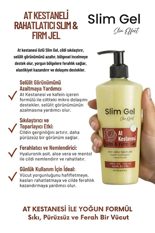 At Kestaneli Rahatlatıcı Slim & Firm Jel – 250 ml