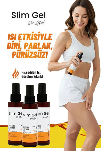 SLİM GEL Selülit Karşıtı – Sıkılaştırıcı & Pürüzsüzleştirici Nemlendirici Vücut Bakım Yağı