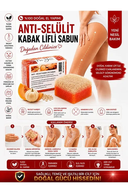 elülit Karşıtı, Sıkılaştırıcı Etkili, Batık Gidermeye Yardımcı Peeling Etkili Vücut Bakım Sabunu