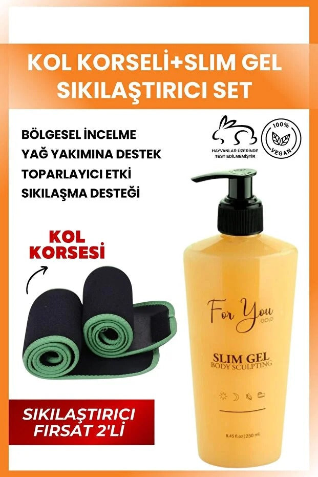 Slimjel Inceltici-yağ Yakıcı-sıkılaştırıcı-çatlak Ve Selülit Jeli 250 ml Kol Korsesi